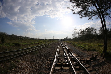 Fototapeta premium linha de trem