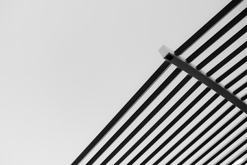 black and white shadow strips.