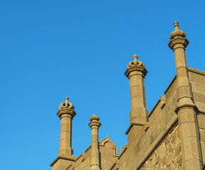 Beautiful mosque in the sunlight