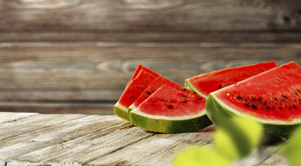 summer photo of watermelon  - obrazy, fototapety, plakaty