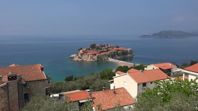 Sveti Stefan island at the Budva riviera. Montenegro 