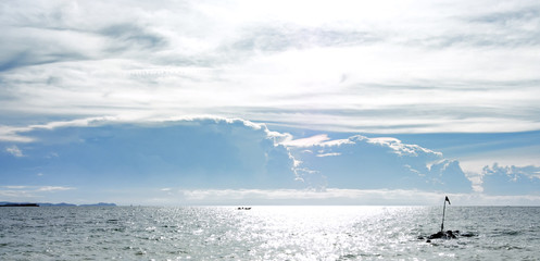 ocean surface and light Sparkle