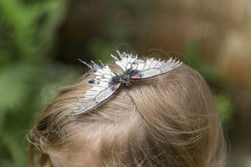Butterfly on Child's Hair