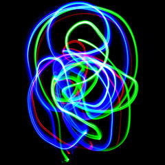 LED-Malerei, Lichtmalerei, Lichtkunst, Lichtform,