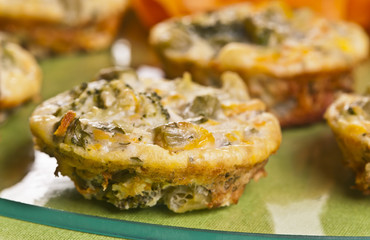 tortinha recheada de legumes
