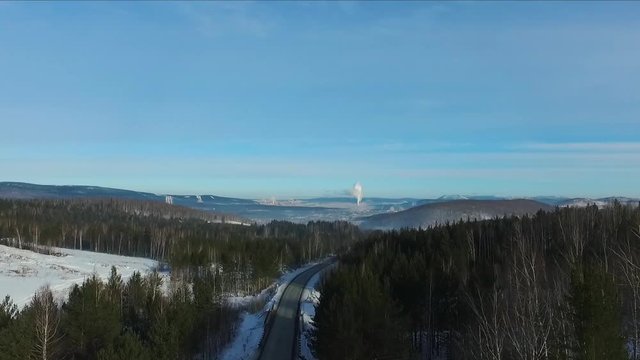 city behind the forest