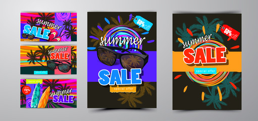 summer sale template banner