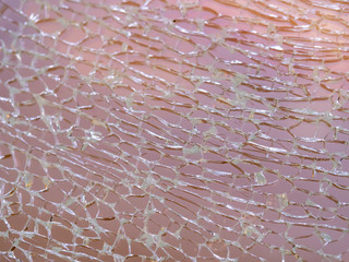 abstract cracked glass