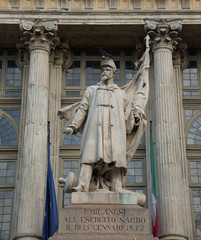 Fototapeta premium Monument to the bishop - Turin - Italy