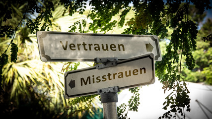 Schild 336 - Vertrauen