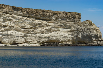 Fototapeta premium The attraction of the Crimea: Tarkhankut Cape with beautiful rock formations