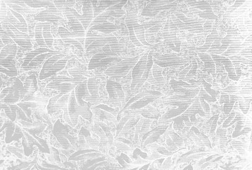 fabric white grey  leaf textile background
