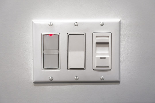 three wall light switch office sensors