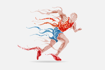 Athlete man running
