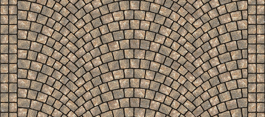 Road curved cobblestone texture 035