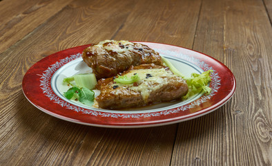  cheesy garlic and brown sugar pork chops