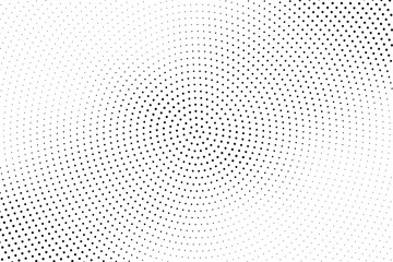 Halftone background. Abstract Pattern in pop art style. Vintage, retro backdrop. Futuristic panel Vector illustration 