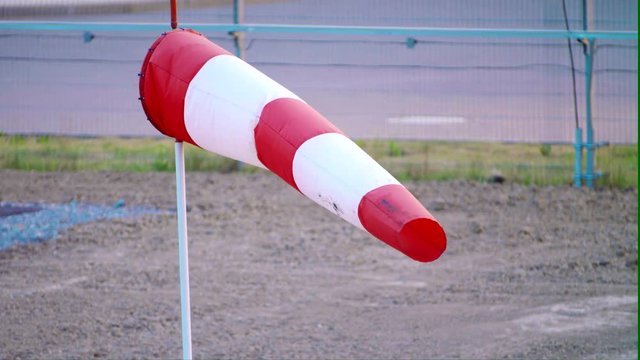 Airport Windsock. Medium wind.