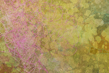 Grunge & rough. Shape, illustration, canvas & digital.