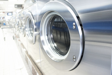line of commercial washing appliances