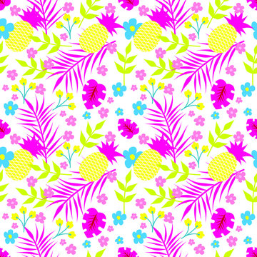 Seamless Pattern Summer Floral Design © anomalicreatype