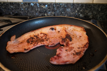 Gammon Steak in Pan