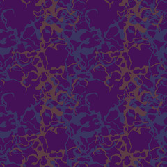 Camo background in violet, blue and brown colors