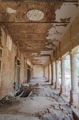 Verandah in Derawar Fort Ruins in Bahawalpur Pakistan