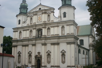 Fototapeta na wymiar Bernardine Church Cracow, Kirche in Krakau, Kosciol sw. Bernardyna Krakow