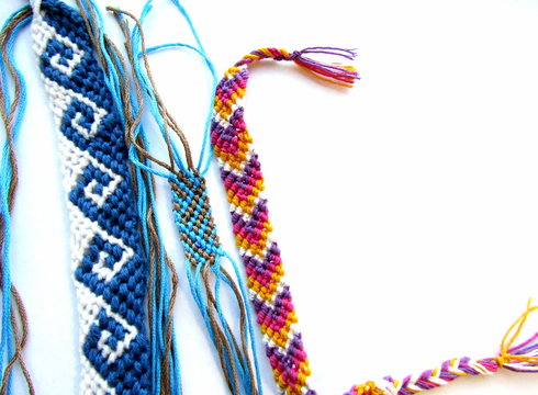 Bracelet woven thread colorful friendship bracelet
