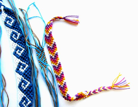 Bracelet woven thread colorful friendship bracelet