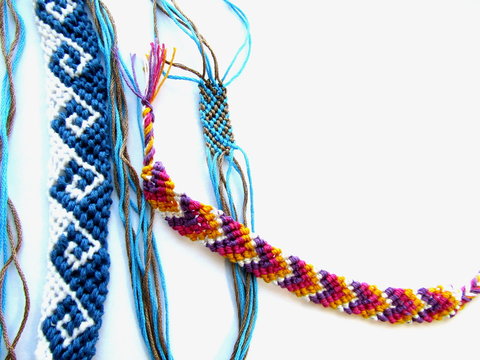 Bracelet woven thread colorful friendship bracelet