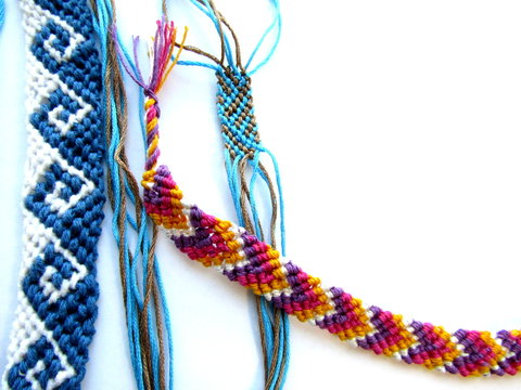 Bracelet woven thread colorful friendship bracelet