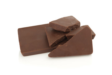 chocolate isolated on white background
