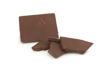 chocolate isolated on white background