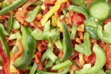 Frozen vegetable mix, pepper, Bulgarian pepper.