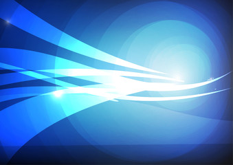 Vector : Abstract circle on blue background