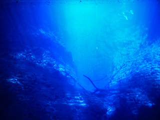Lagoon mysterious, beautiful lagoon of transparent waters of turquoise blue, located in the city of...