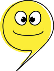 Fototapeta premium Emoticon - Happiness - Vector