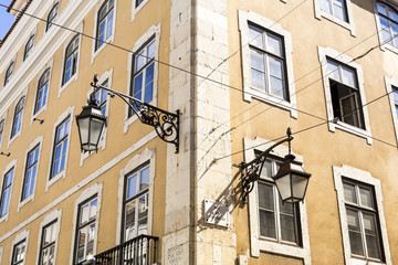 Fototapeta na wymiar Lisbon Old Buildings in the Old City