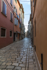 Street and buildings of old town Rovinj