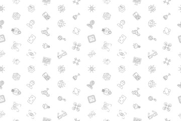 Vector Technology of future pattern. Technology of future seamless background