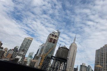 Fototapeta na wymiar manhattan new york city buildings skyline day