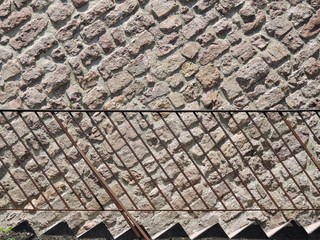 Stairs at ancient masonry