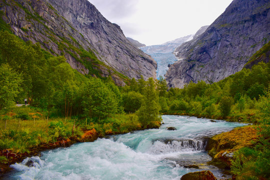 Briksdalsbreen Gletscher, Norwegen