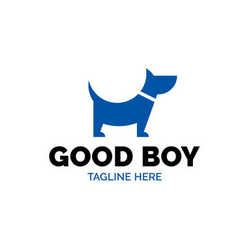 Good Boy Dog Vector Logo Template