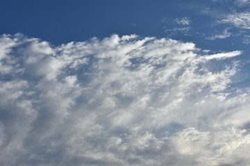 The evening sky