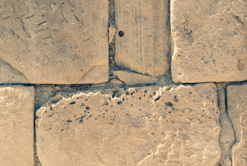 Brown stone wall, background, texture
