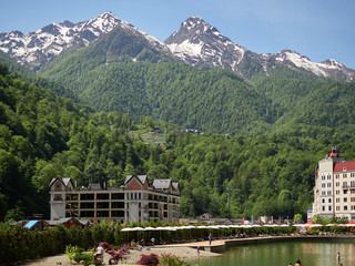 Fototapeta premium mountain resort Rosa Khutor