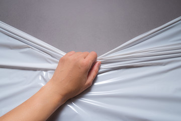 The hand pull Polythene pallet film, wrap